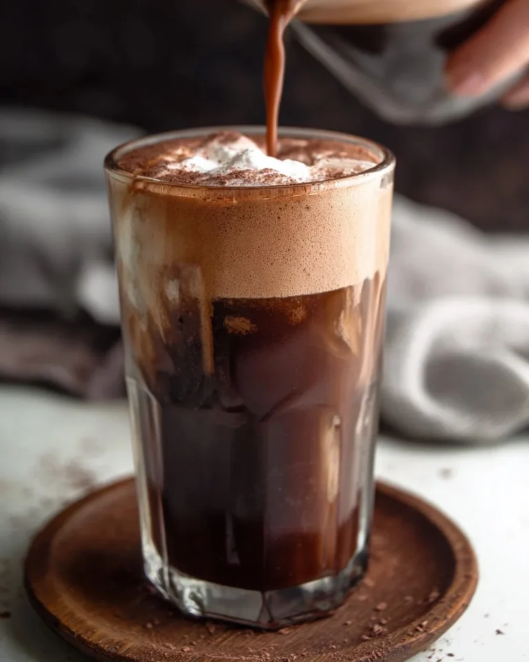 Delicious homemade Chocolate Cream Cold Brew inspired by Starbucks recipe