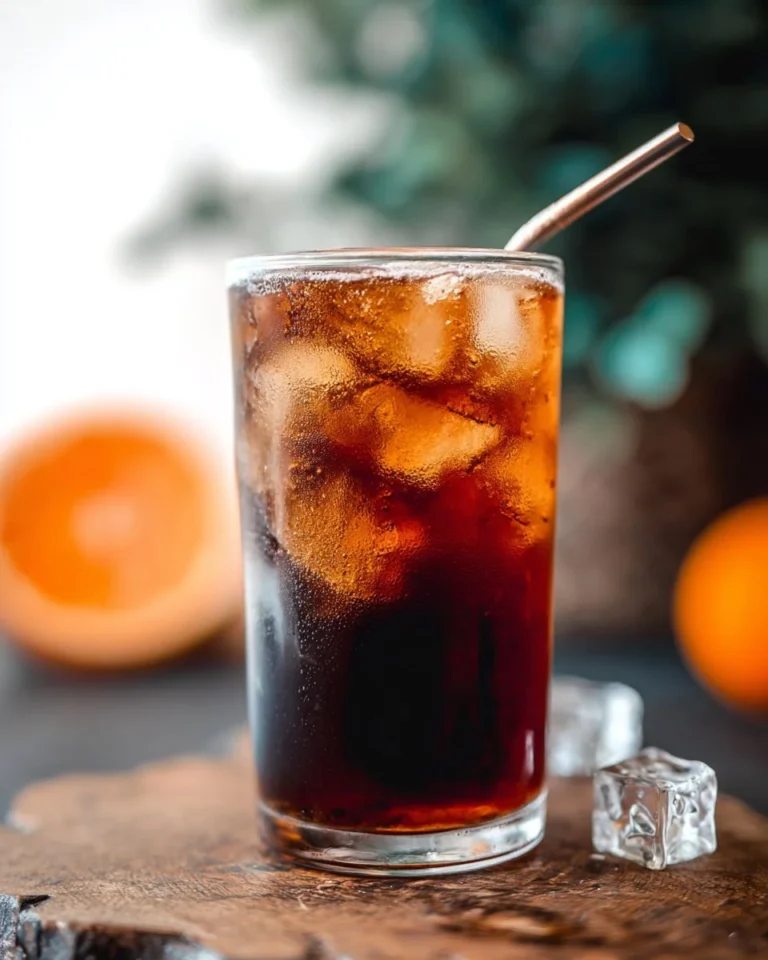 Refreshing coffee soda drink recipe with fizz and coffee flavor