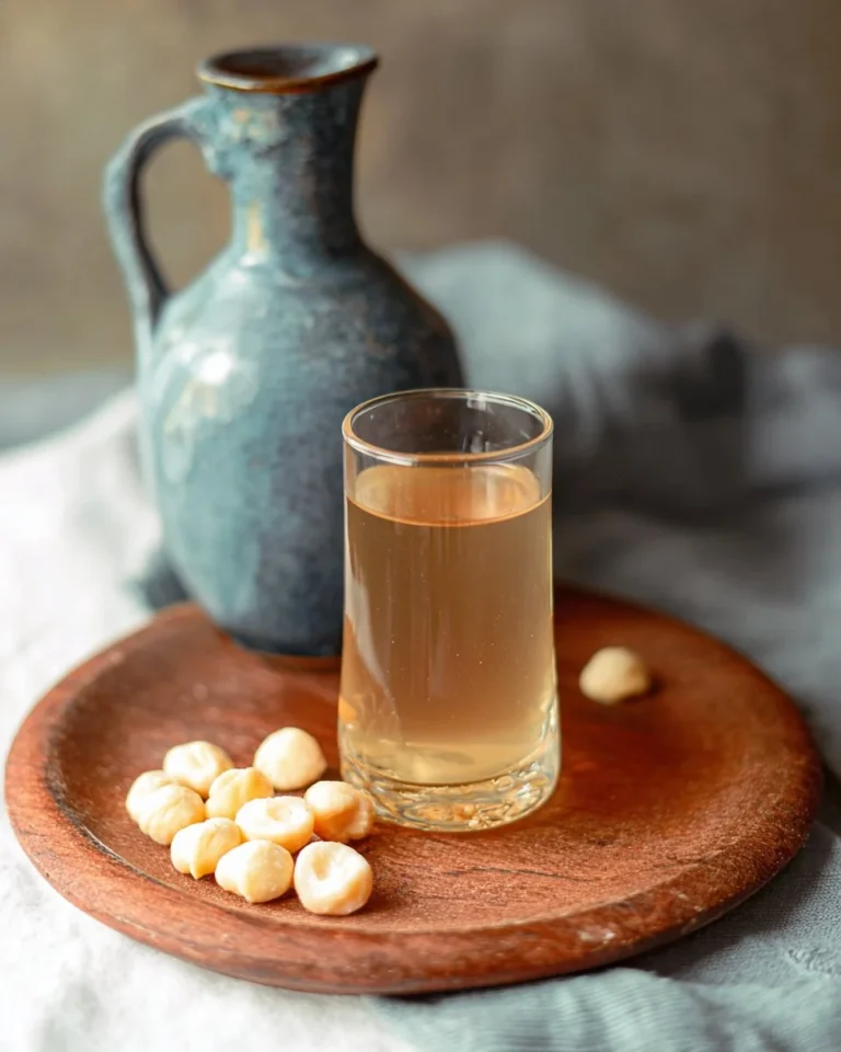 Bottle of macadamia nut syrup for enhancing coffee flavor