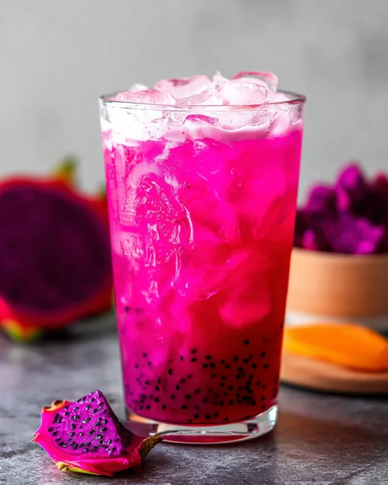 Homemade Mango Dragonfruit Refresher inspired by Starbucks recipe