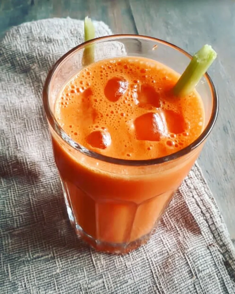 A glass of refreshing ACE Juice rich in vitamins and nutrients.
