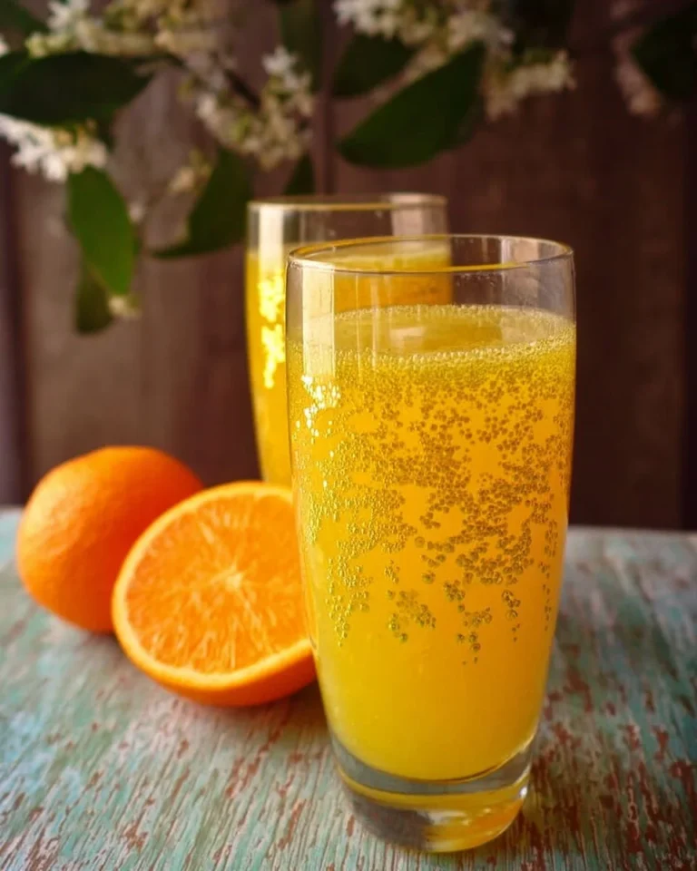 Refreshing mimosas served in fluted glasses, perfect for brunch celebrations.
