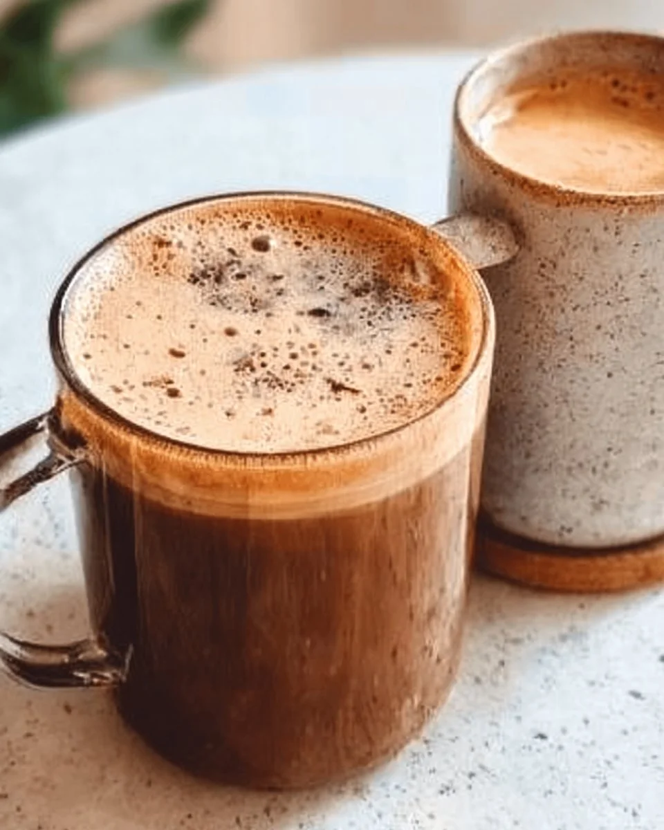 A cup of proffee with protein powder mixed in to energize your day.