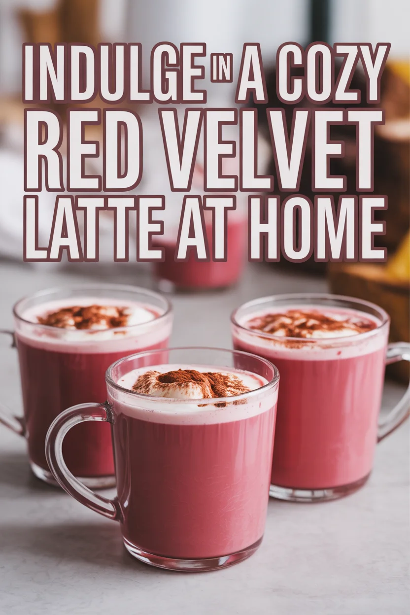 Indulge in a Cozy Red Velvet Latte at Home