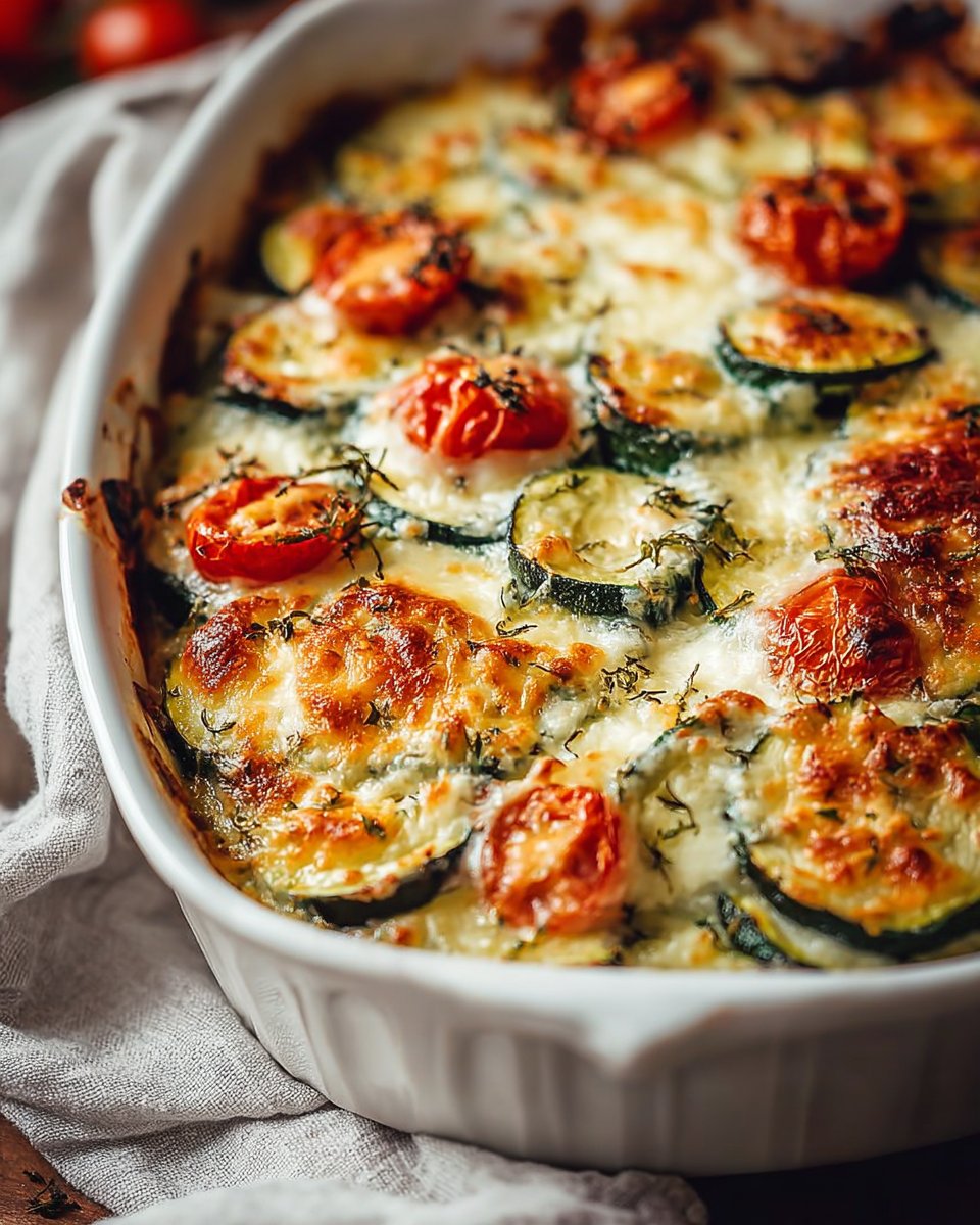Baked Zucchini and Cheese