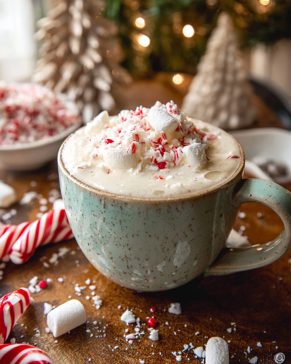 White Cocoa Peppermint Latte