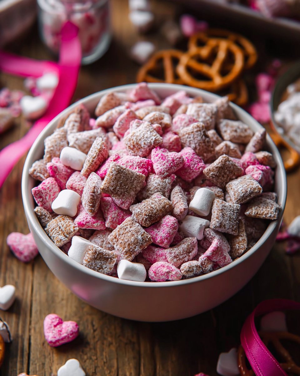 Pink Valentine's Puppy Chow Mix