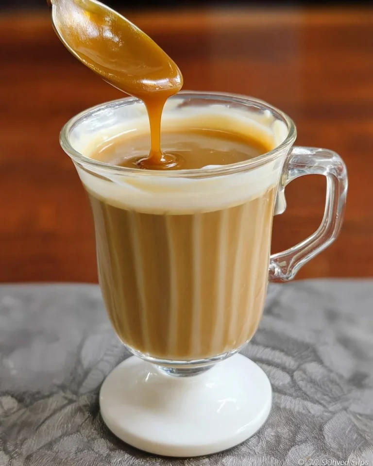 Delicious homemade butterscotch sauce in a glass jar with a spoon