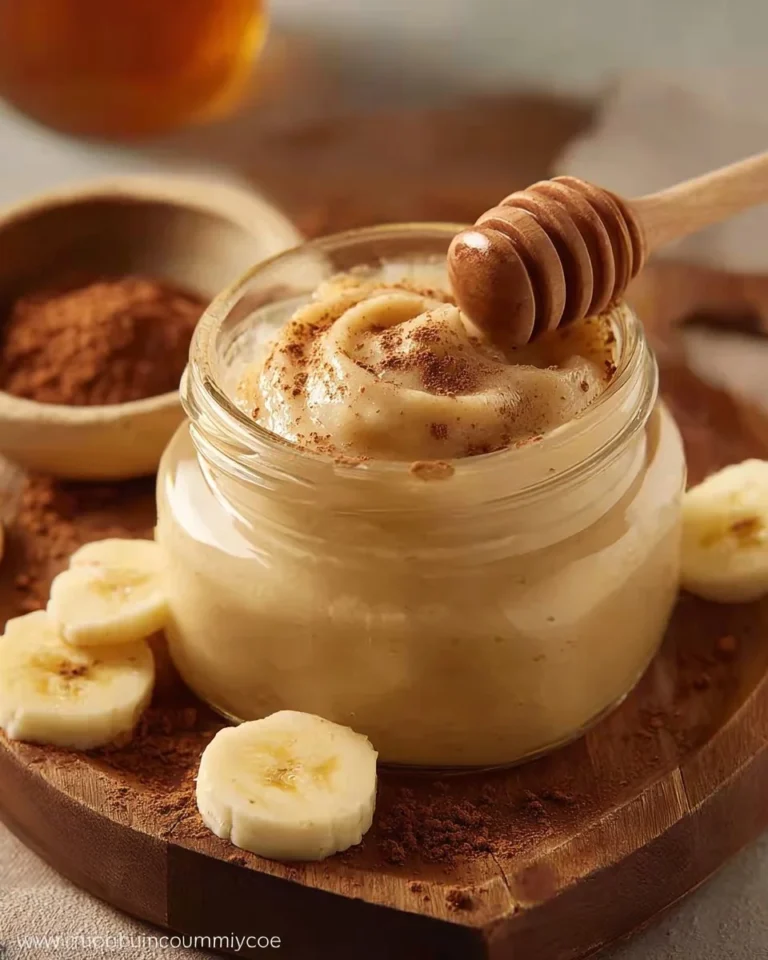 A jar of homemade cinnamon honey butter spread on toast