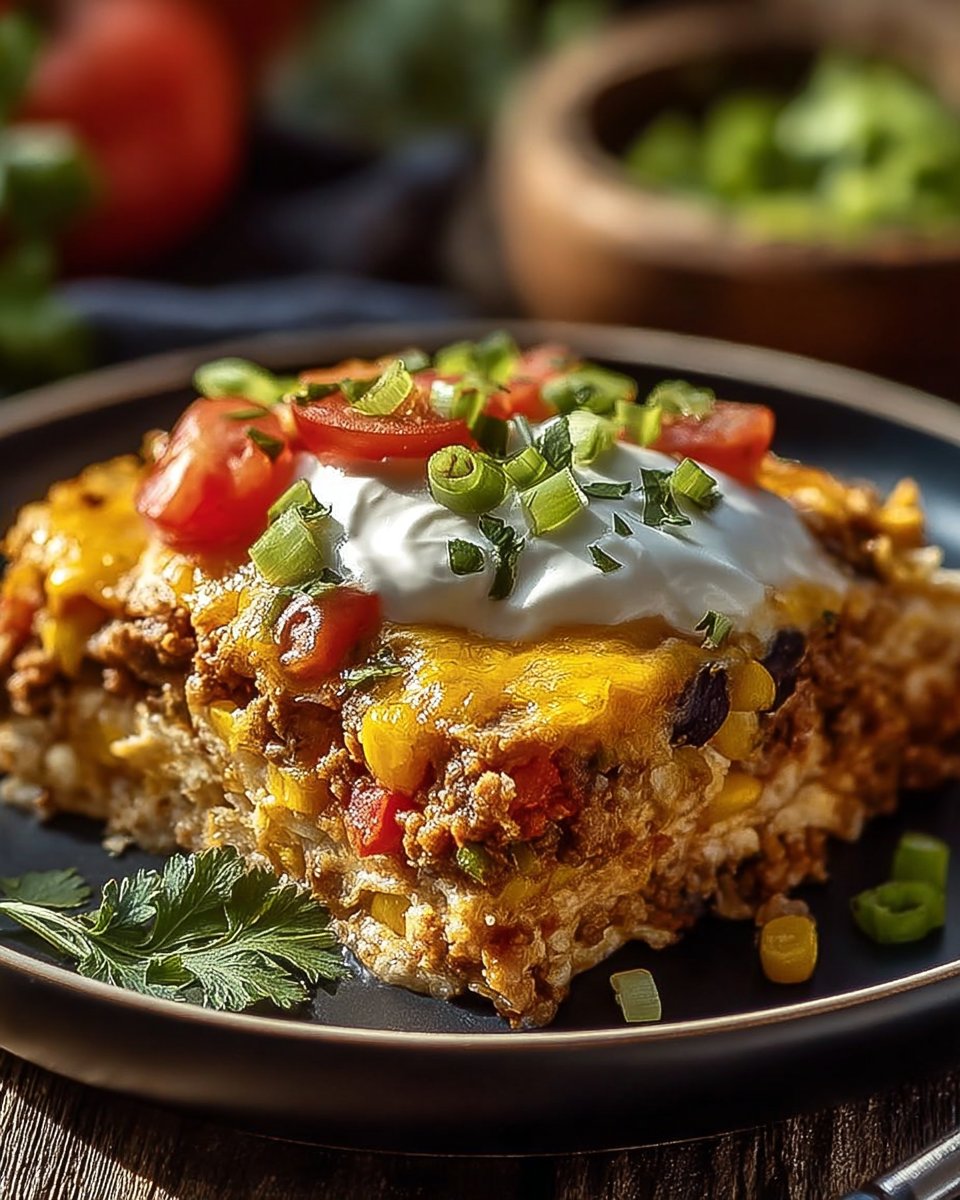Layered Burrito Casserole
