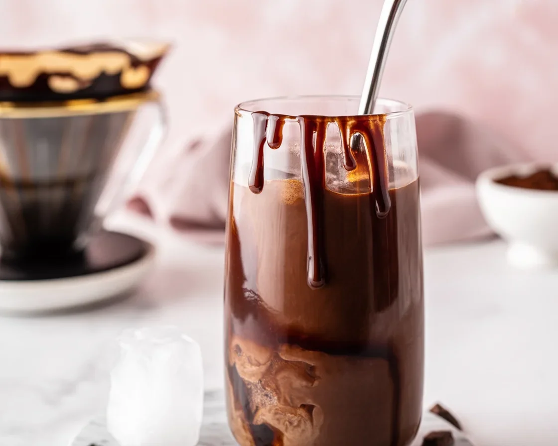 A variety of beverages from the 7 Brew Coffee menu, including coffee and energy drinks.