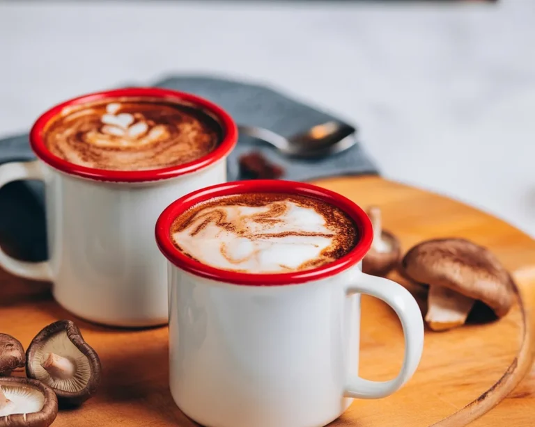 Delicious Ryze coffee drinks featuring mushroom coffee for energy and focus.