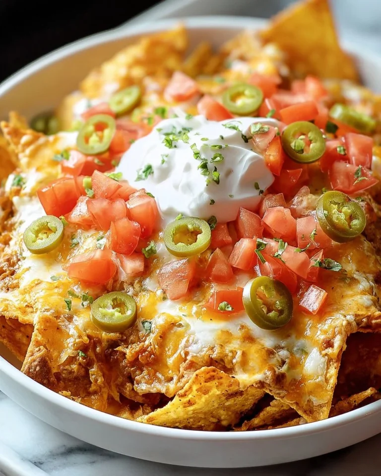 Dorito Cheese Beef Casserole topped with crunchy Doritos and melted cheese.