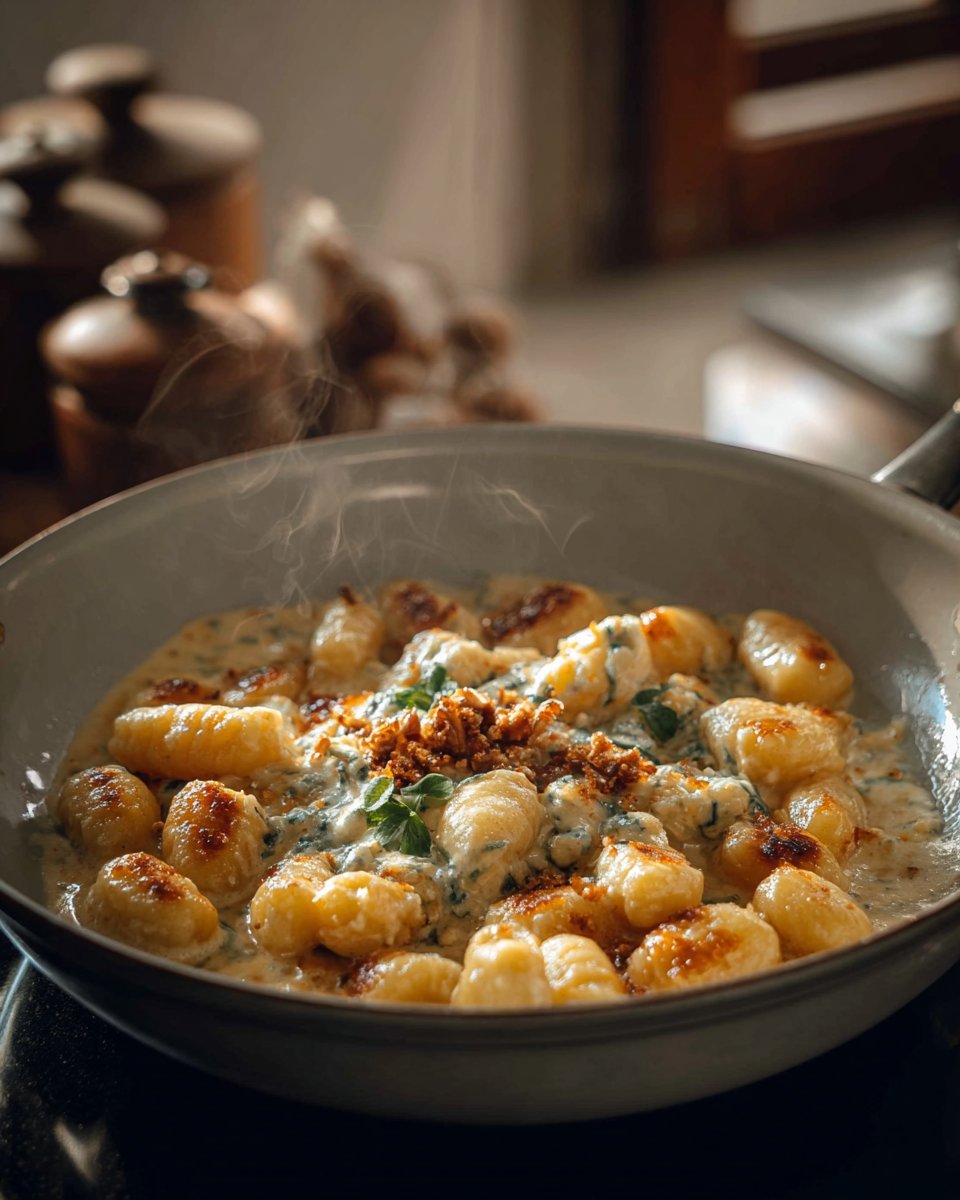 Gnocchi with Gorgonzola Cream