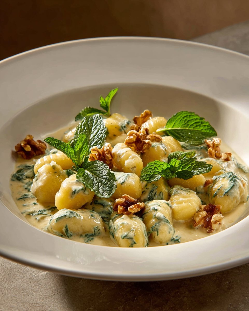 Gnocchi with Gorgonzola Cream