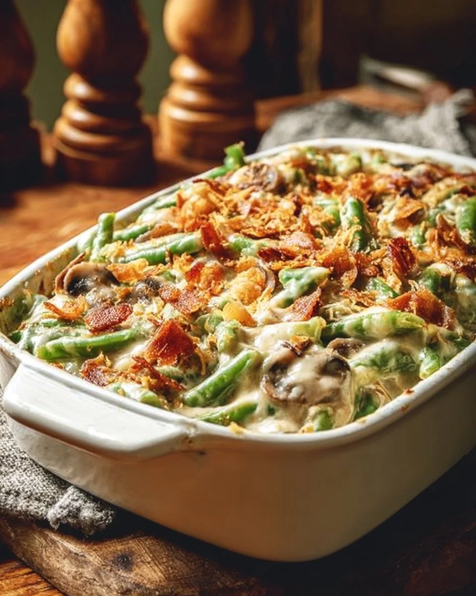 Best Cheesy Green Bean Casserole Recipe