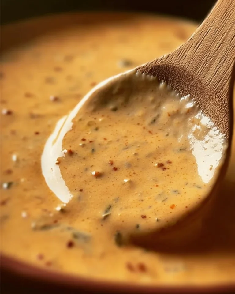 Creamy Cajun sauce served over pasta dish.