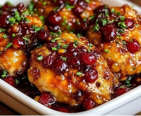 Cranberry Orange Glazed Chicken