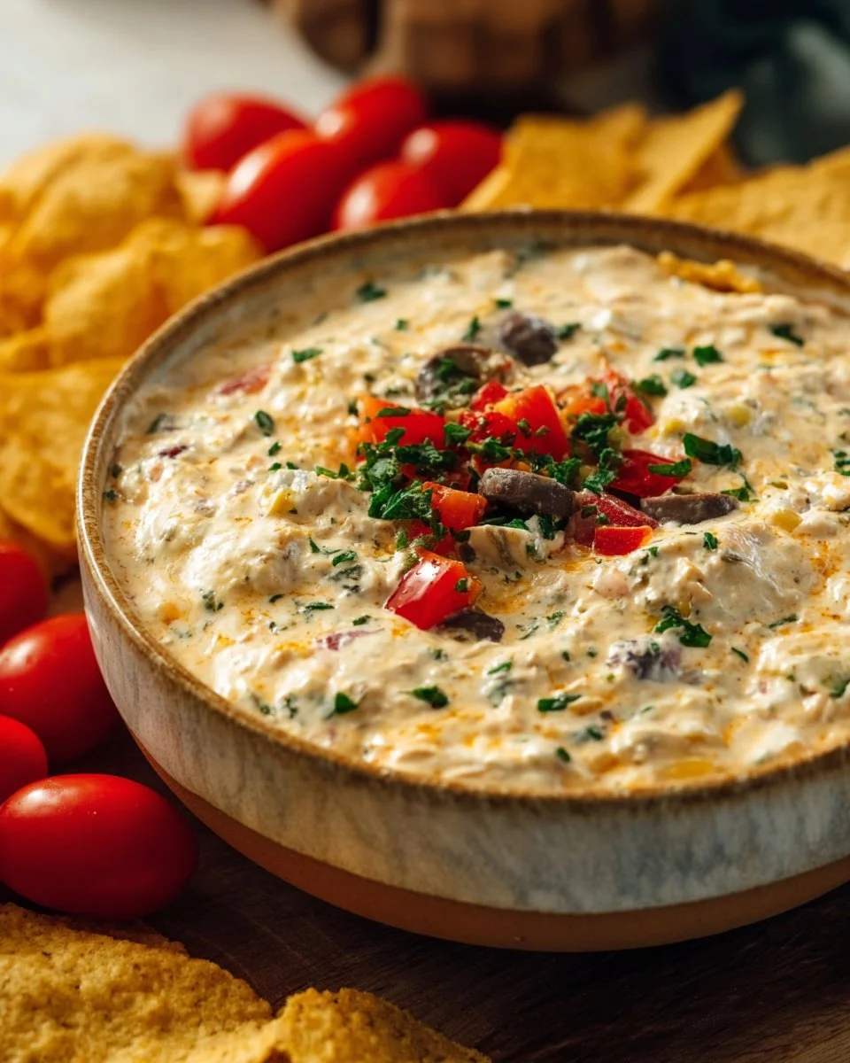 Creamy Chilled Cottage Cheese Taco Queso Dip Recipe