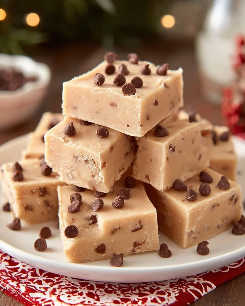 Easy Chocolate Chip Cookie Dough Fudge