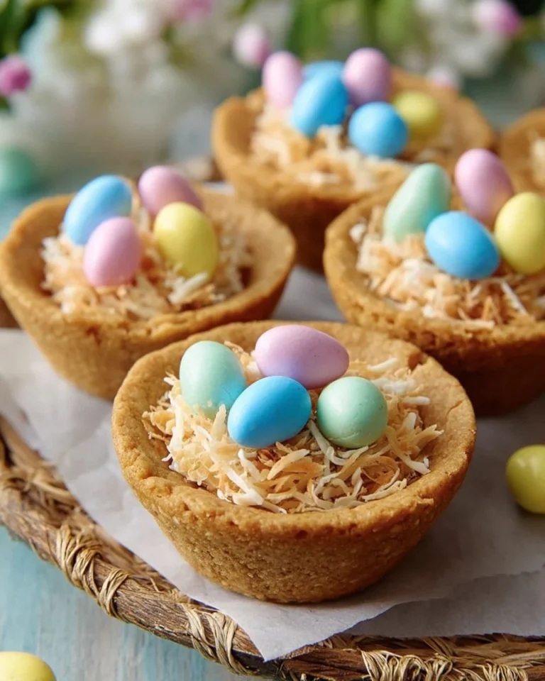 Delicious easy cookie cups with chocolate chips and frosting