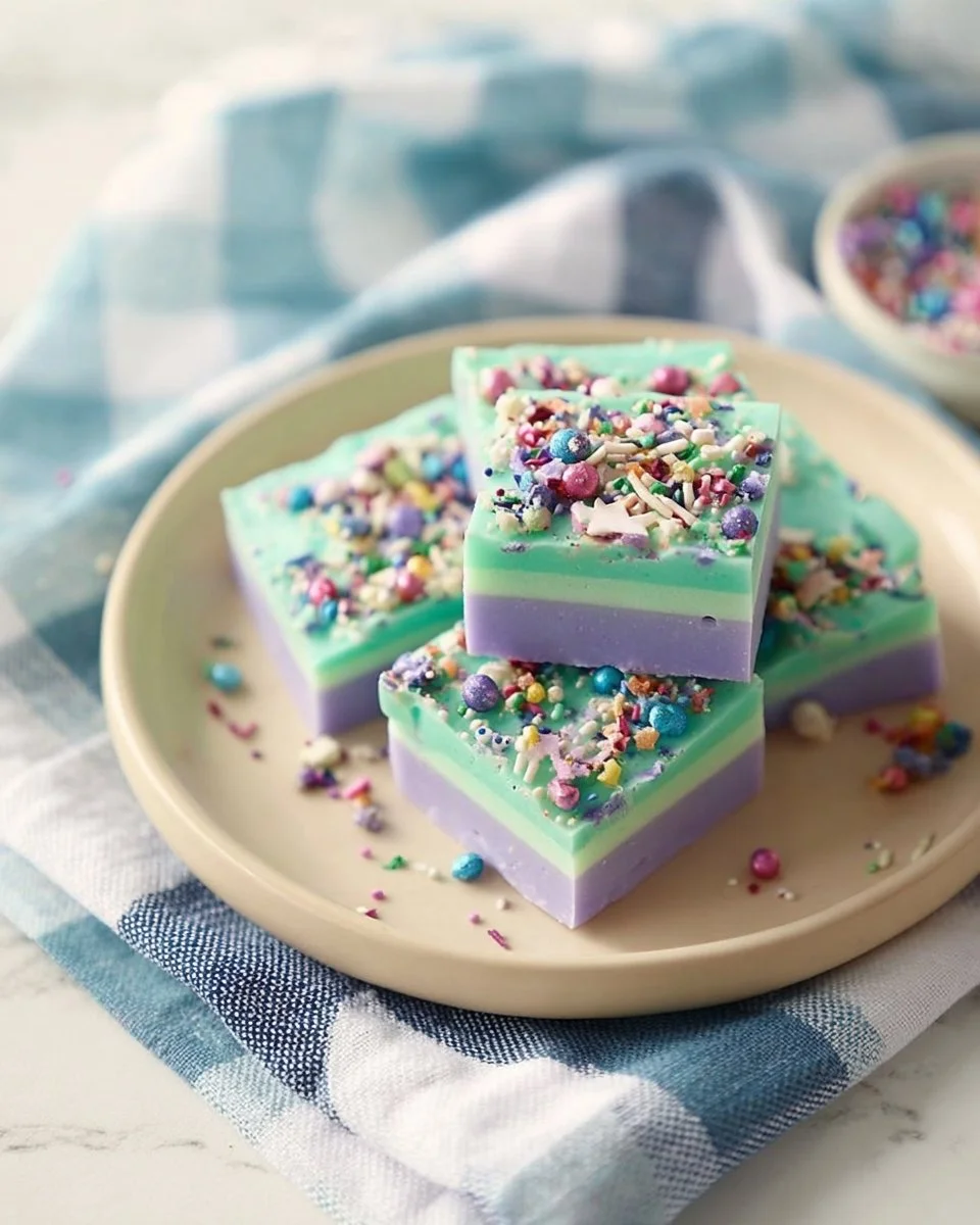 Easy Easter Swirled Fudge