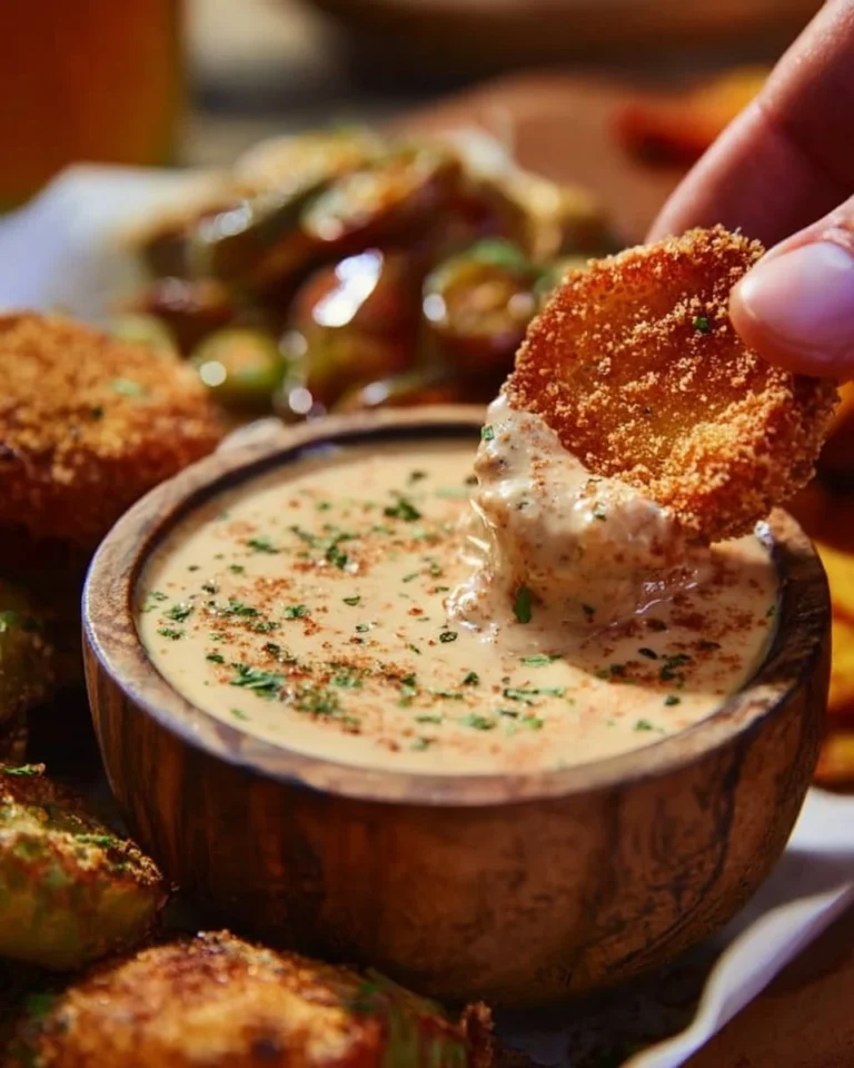 A bowl of Louisiana Remoulade Sauce, a zesty and flavorful condiment for seafood.