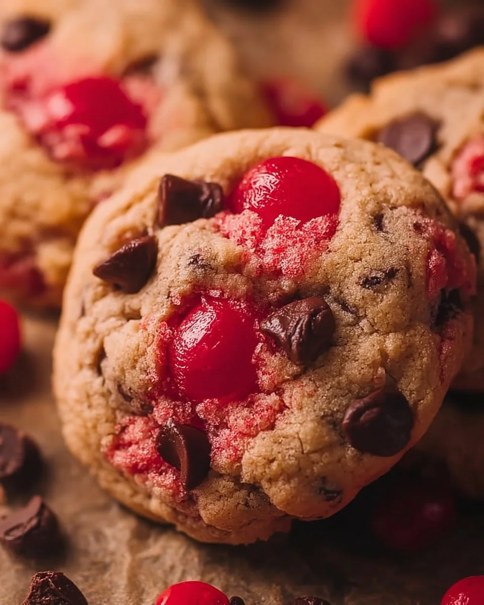 Maraschino Cherry Chocolate Chip Cookies Recipe