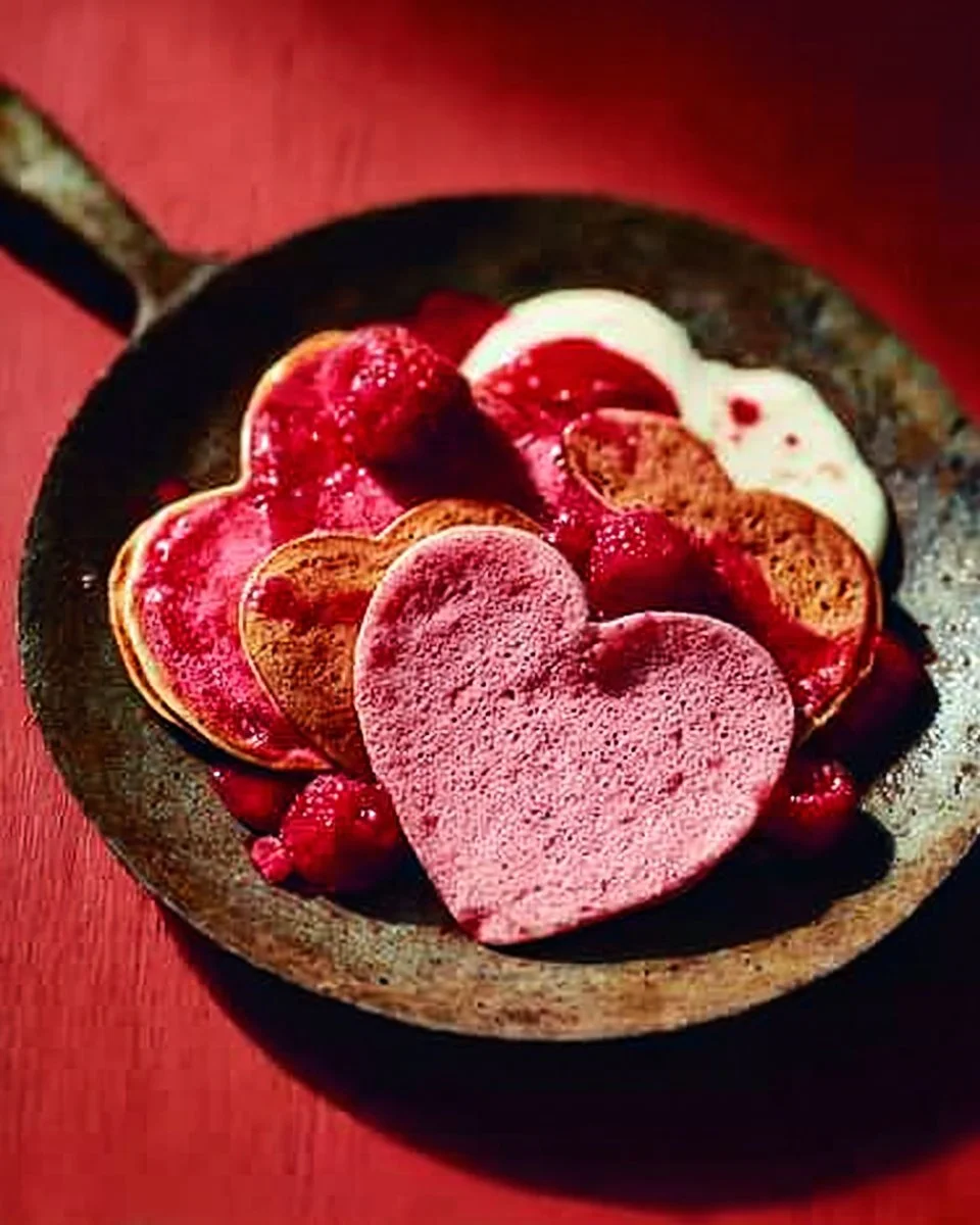 Pink Pancake Hearts Recipe | Waitrose & Partners