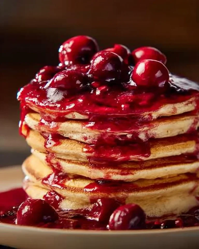 Delicious homemade Scotch pancakes served with fresh toppings