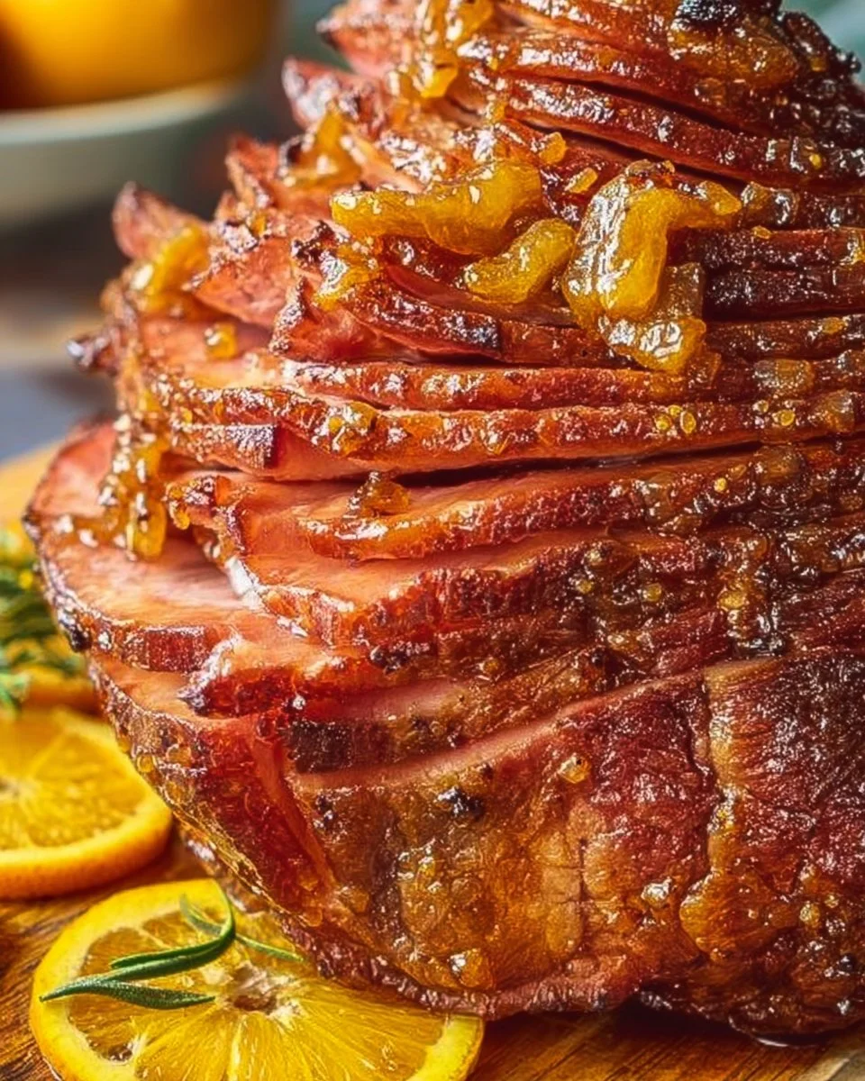 Slow Cooker Orange Honey Ham