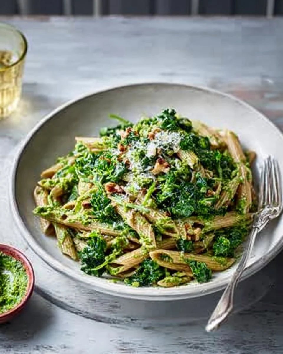 Wholewheat Pasta With Kale, Pea And Walnut Pesto Recipe | Waitrose & Partners