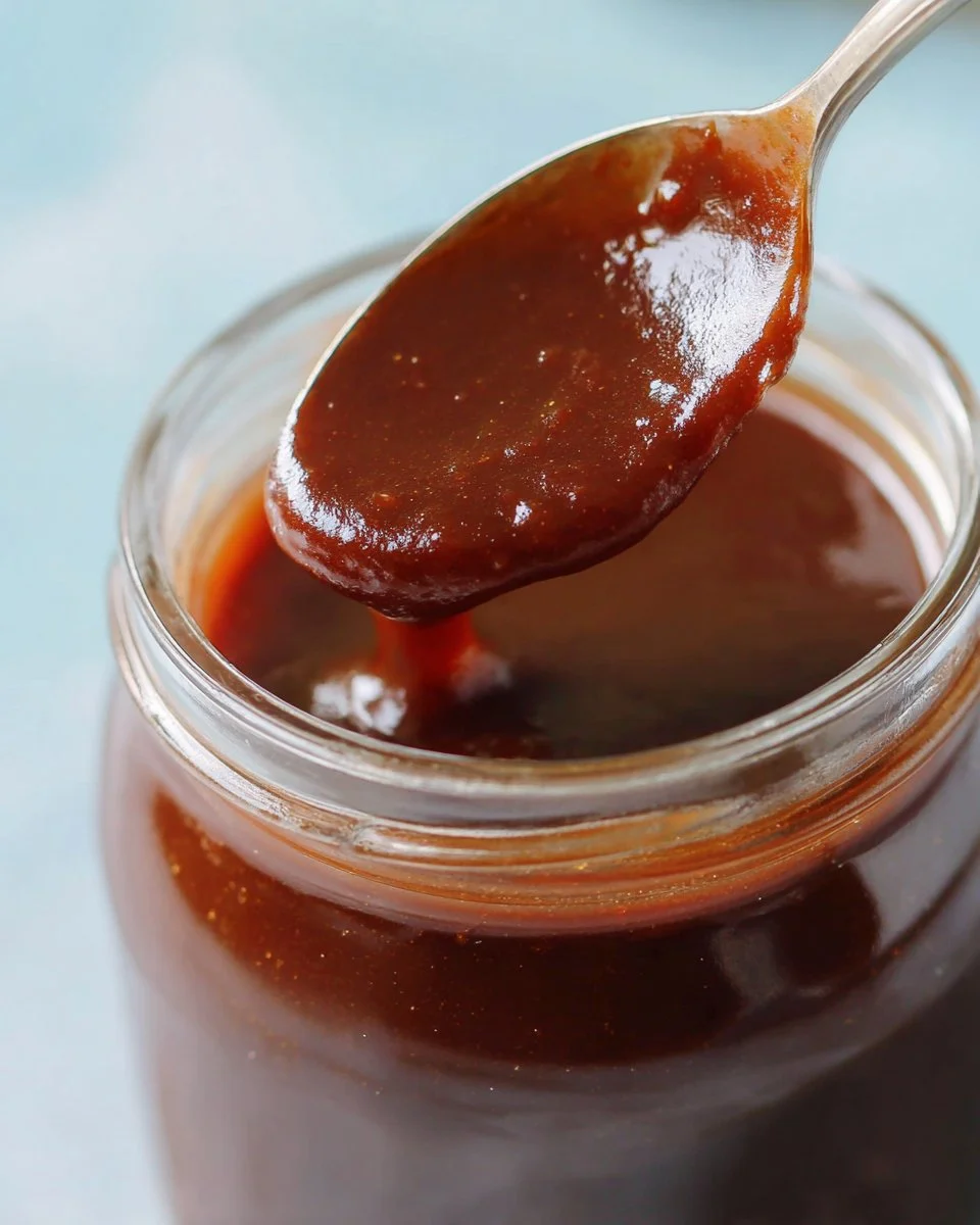 Delicious homemade chamoy sauce drizzled over fresh fruit