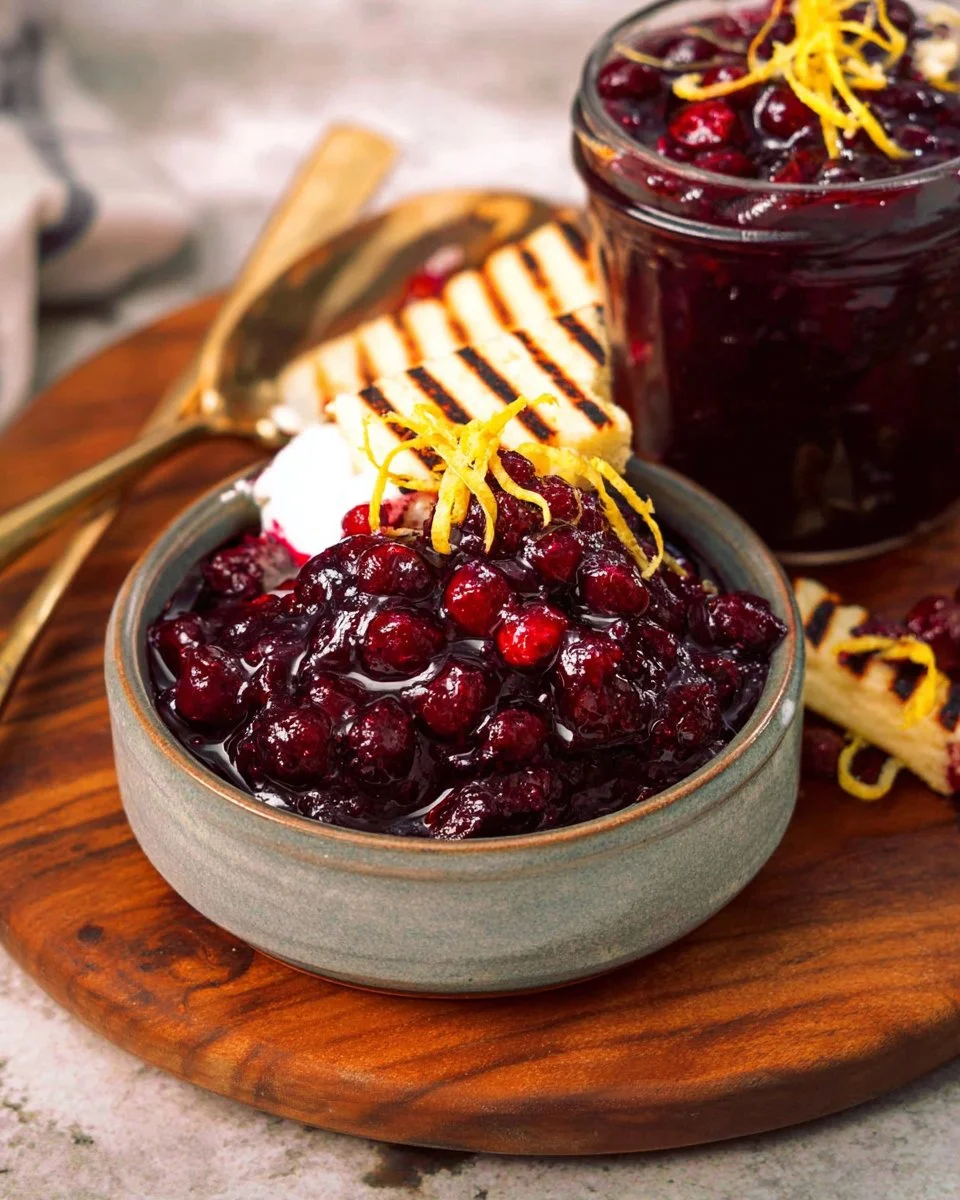 Blueberry Compote Two Ways