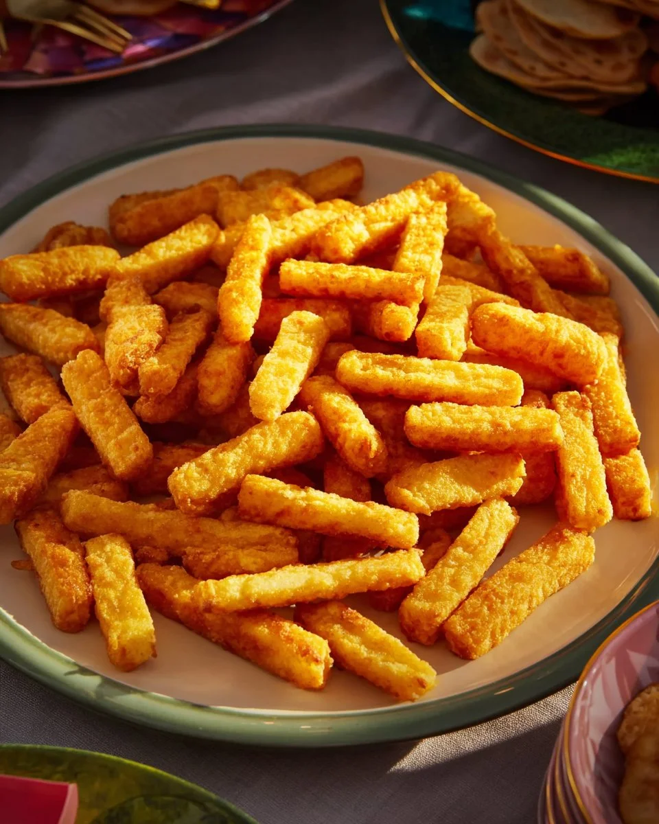 Freshly baked cheese straws served in a bowl
