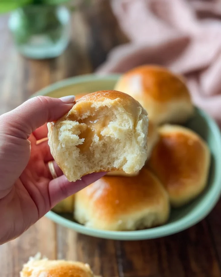 Homemade Texas Roadhouse Rolls served warm with butter