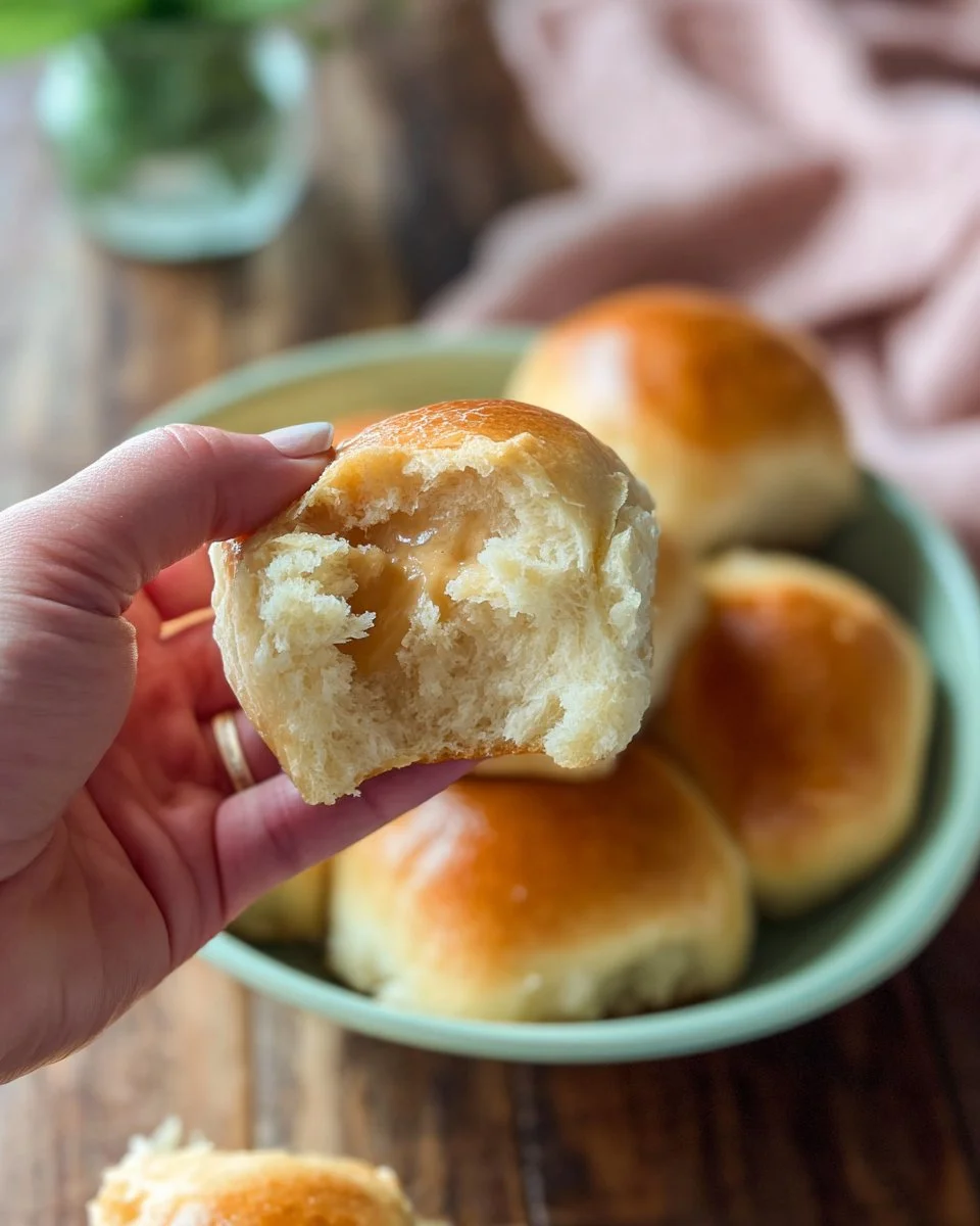 Homemade Texas Roadhouse Rolls served warm with butter