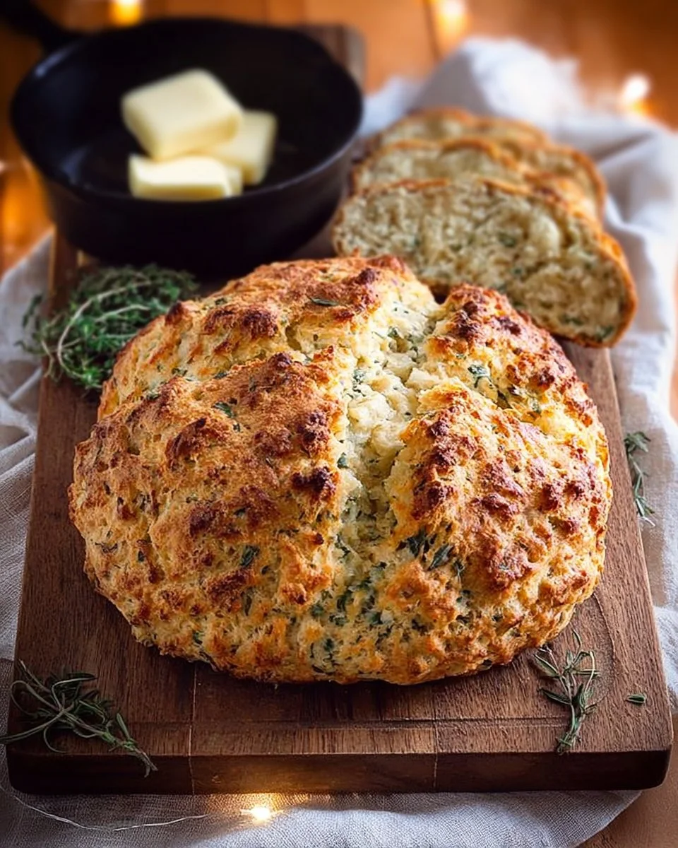 Easy Cheddar & Herb Irish Soda Bread