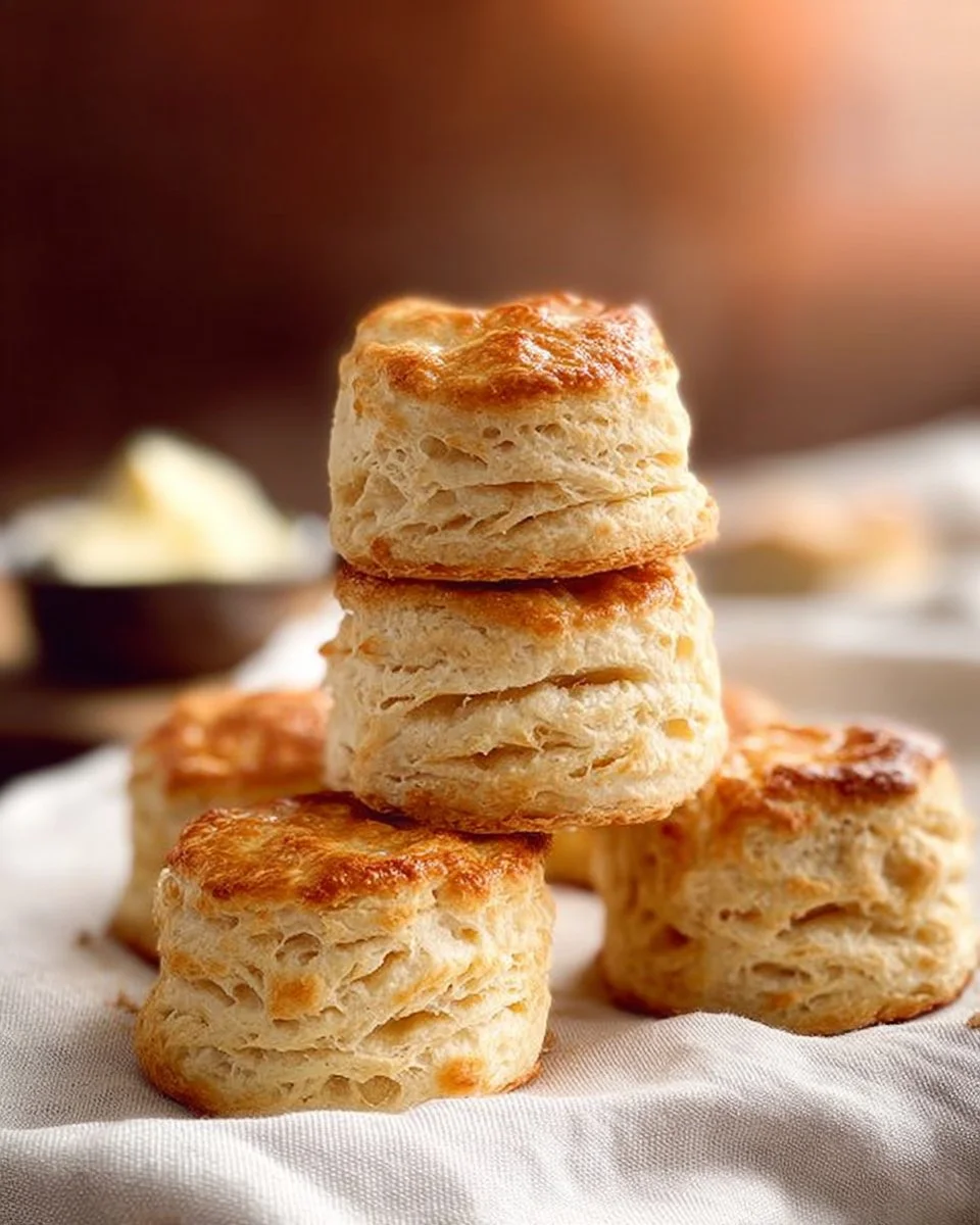 Easy Homemade Flakey Buttermilk Biscuits