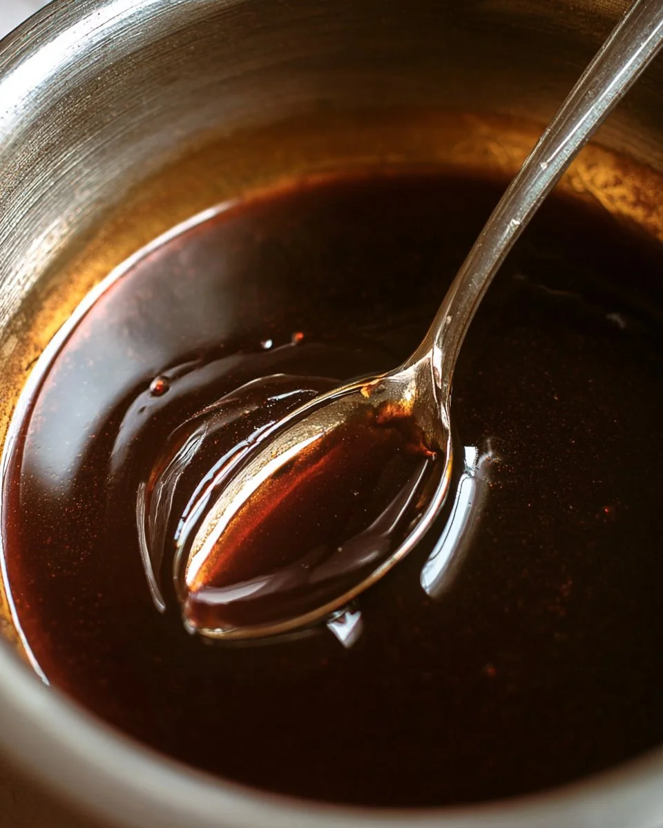 Homemade eel sauce drizzled over sushi rolls