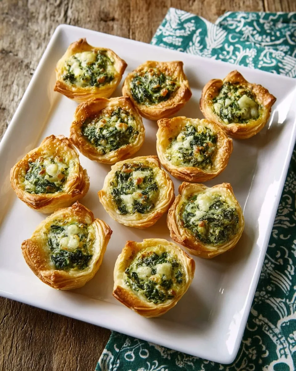 Feta-Spinach Puff Pastry Bites