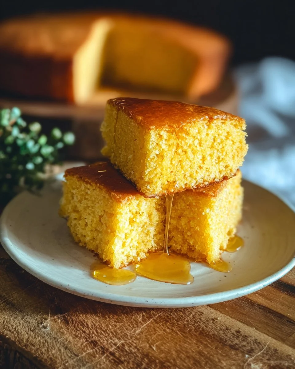 Homemade Sweet Honey Cornbread