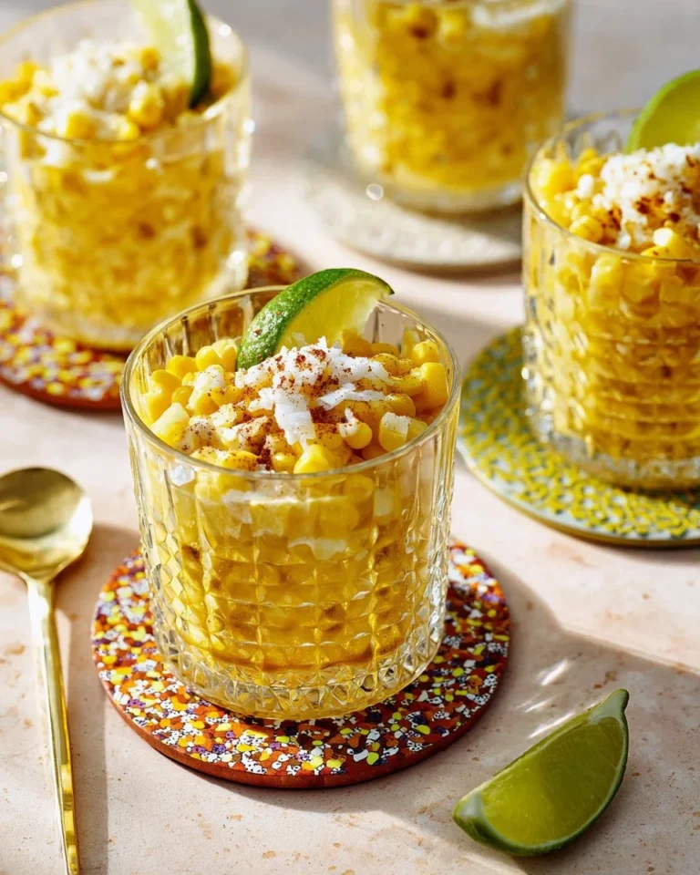 Delicious Mexican Street Corn (Elote) served with toppings of cheese and spices.