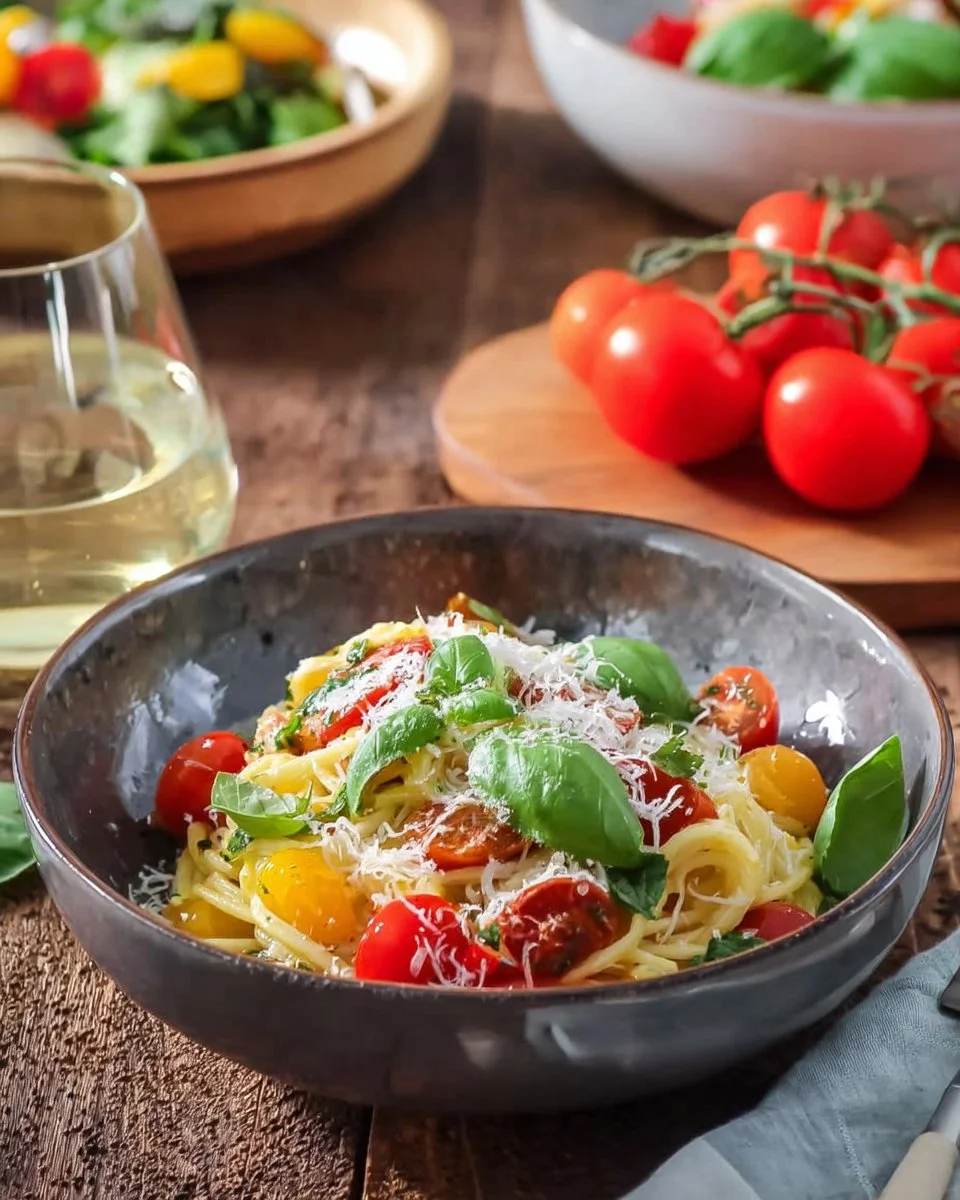 No Cook Fresh Tomato Sauce made with ripe tomatoes and herbs