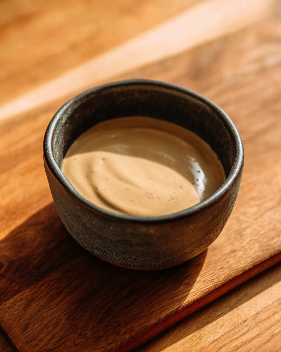 Bowl of homemade mayonnaise recipe that is Whole30 and Paleo friendly