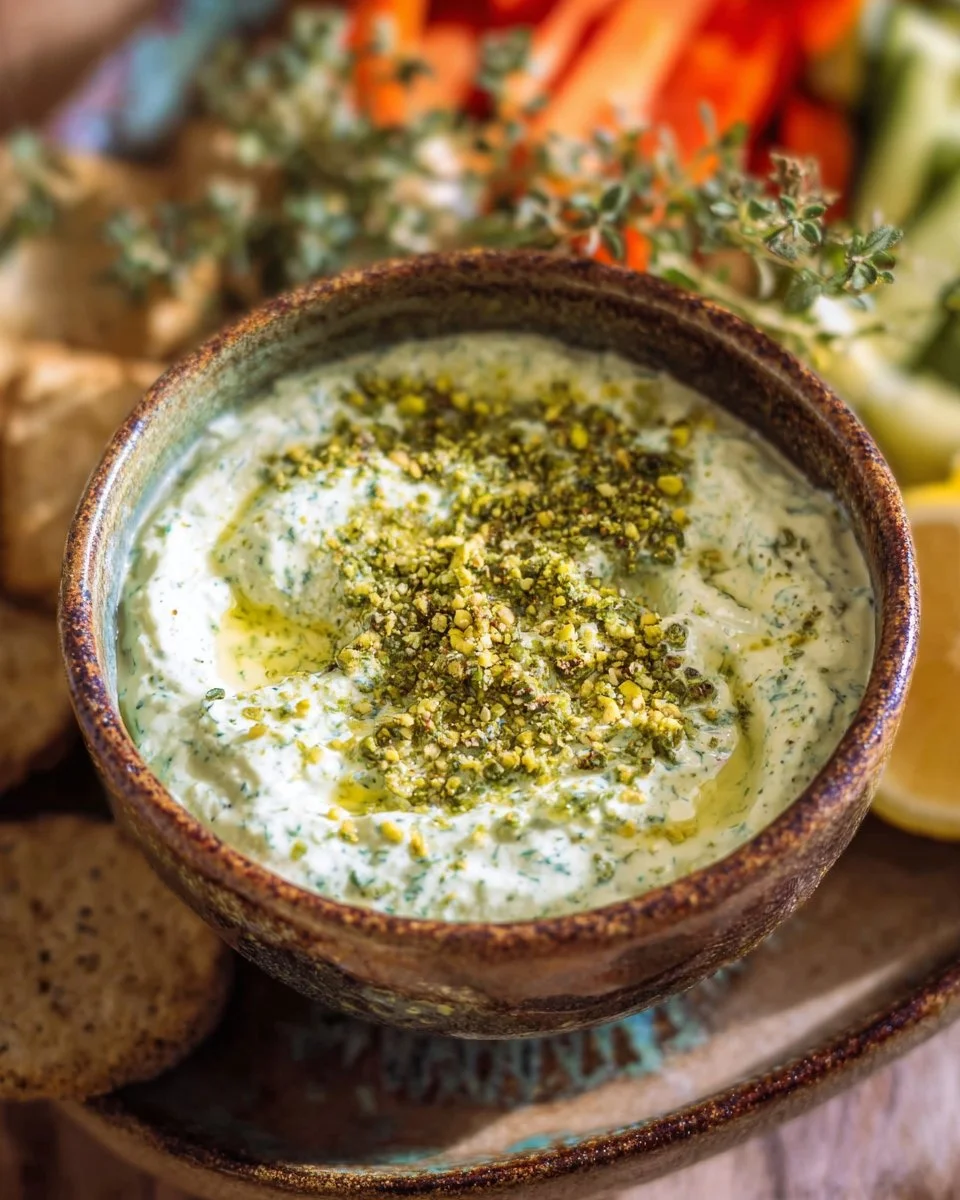 Pistachio Butter Tzatziki Sauce