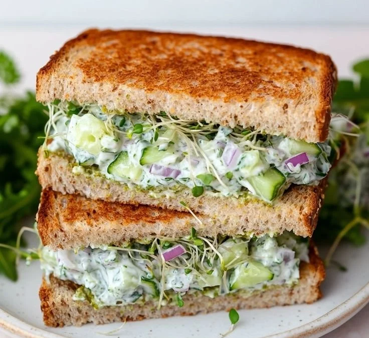 Quick Cucumber Salad Sandwiches