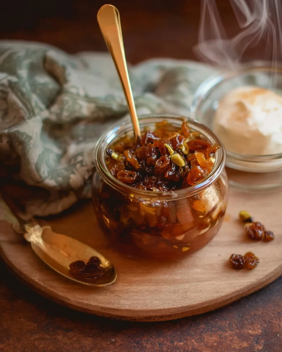 Salted Rum Raisin Honey Caramel Sauce