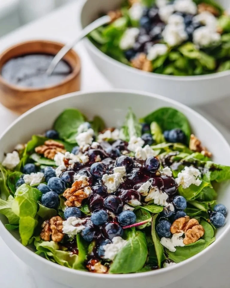 Perfect Easter spring salad with goat cheese and fresh vegetables