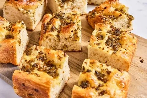 Big and Bubbly Focaccia